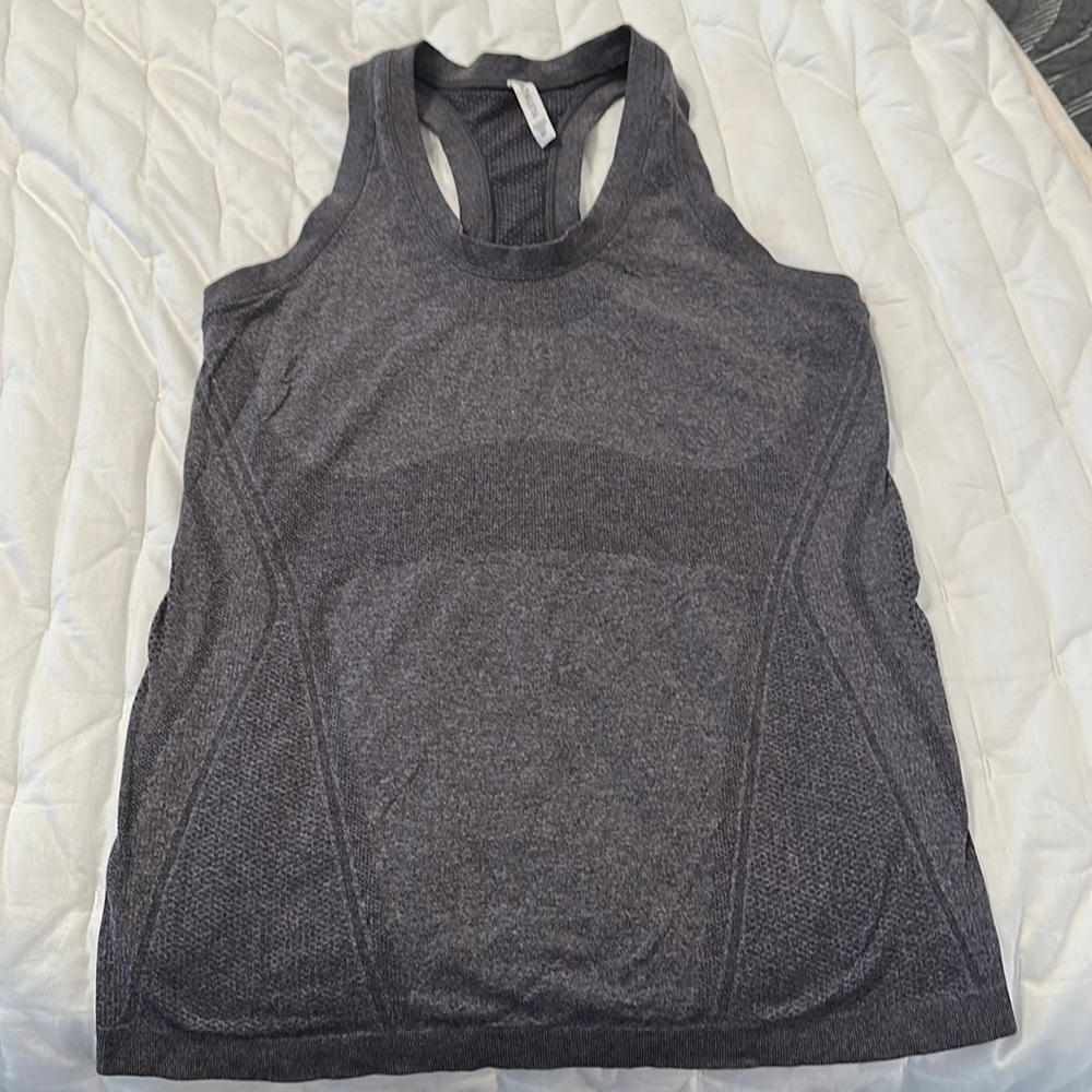 Athleta Grey Racerback Tank. Size M